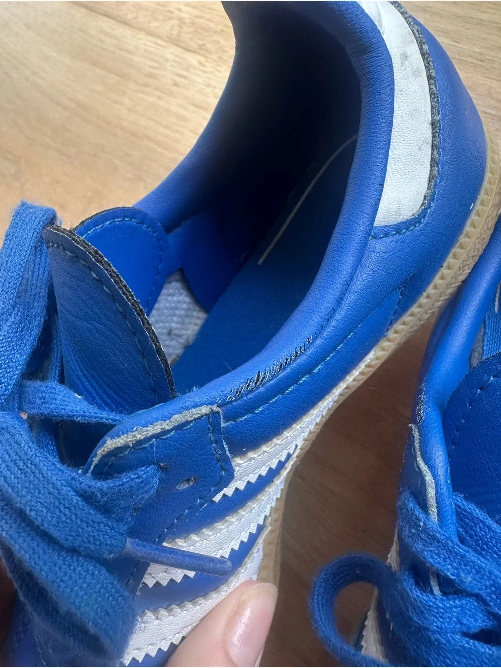 adidas Samba OG Shoes Kids Blue & White US 11